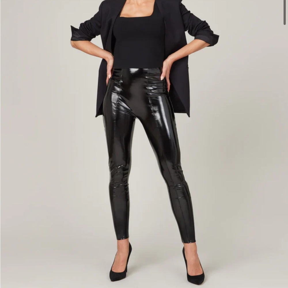 NWOT! Spanx Faux Patent Leather Leggings